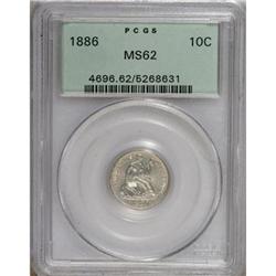 1886 10C MS62 PCGS