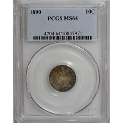 1890 10C MS64 PCGS