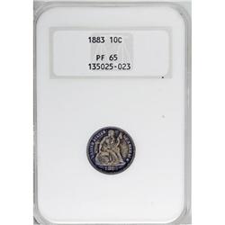 1883 10C PR65 NGC