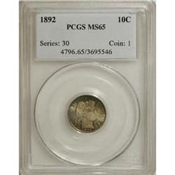 1892 10C MS65 PCGS