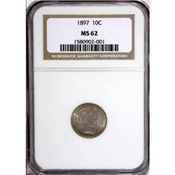 1897 10C MS62 NGC