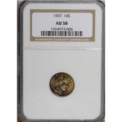 1907 10C AU58 NGC