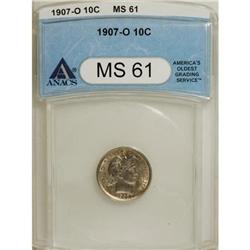 1907-O 10C MS61 ANACS