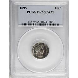 1895 10C Cameo PR65 PCGS