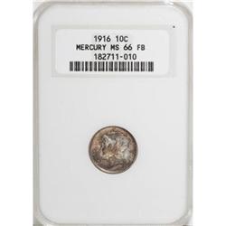 1916 10C Full Bands MS66 NGC