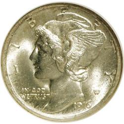 1916 10C Full Bands MS67 NGC