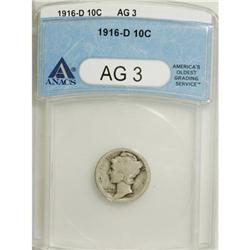 1916-D 10C AG3 ANACS