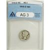 Image 1 : 1916-D 10C AG3 ANACS