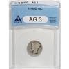 Image 1 : 1916-D 10C AG3 ANACS