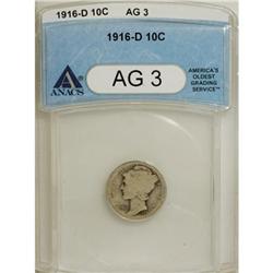 1916-D 10C AG3 ANACS
