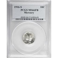 1916-S 10C Full Bands MS66 PCGS