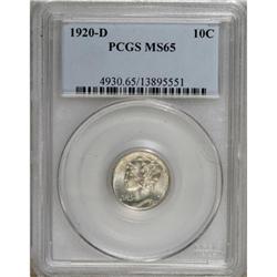 1920-D 10C MS65 PCGS