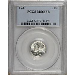 1927 10C Full Bands MS66 PCGS