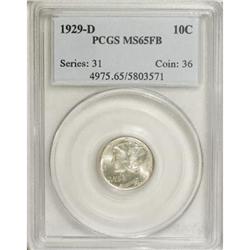 1929-D 10C Full Bands MS65 PCGS