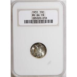 1931 10C Full Bands MS64 NGC