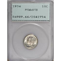 1934 10C Full Bands MS66 PCGS