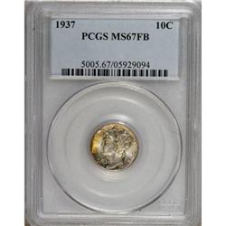 1937 10C Full Bands MS67 PCGS
