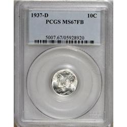 1937-D 10C Full Bands MS67 PCGS