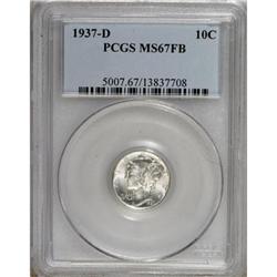 1937-D 10C Full Bands MS67 PCGS
