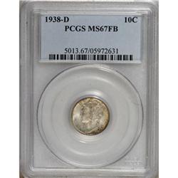 1938-D 10C Full Bands MS67 PCGS