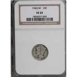 1942/1 10C VF25 NGC