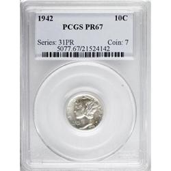 1942 10C PR67 PCGS
