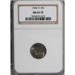 1946-D 10C Full Bands MS67 NGC