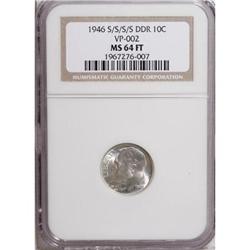 1946-S 10C Full Bands MS64 NGC