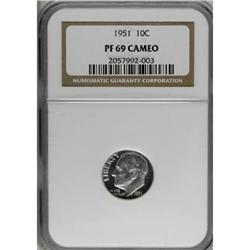 1951 10C Cameo PR69 NGC
