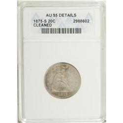 1875-S 20C AU55 ANACS