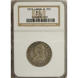 1819 25C Small 9 F12 NGC
