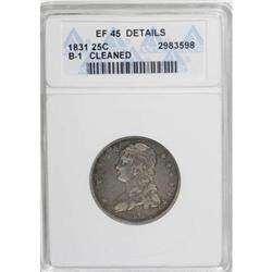 1831 25C Small Letters XF45 ANACS