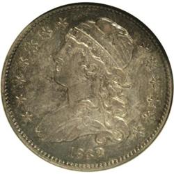 1832 25C AU53 NGC