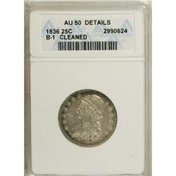 1836 25C AU50 ANACS