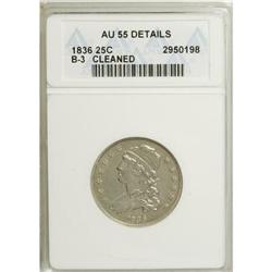 1836 25C AU55 ANACS
