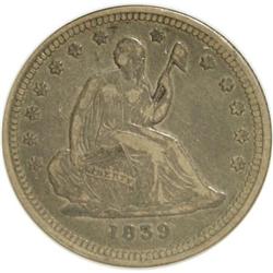 1839 25C No Drapery VF30 NGC