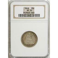 1848 25C VF25 NGC