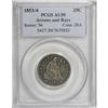 Image 1 : 1853/4 25C Arrows and Rays AU50 PCGS