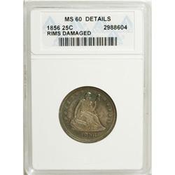 1856 25C MS60 ANACS