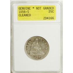 1856-S 25C AU50 ANACS