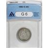 1860-S 25C G6 ANACS