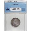 Image 3 : 1865 25C AU50 ANACS