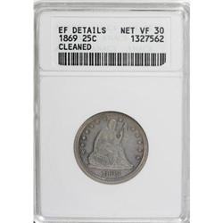 1869 25C VF30 ANACS