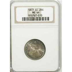 1877-CC 25C MS64 NGC