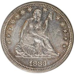 1883 25C MS62 NGC