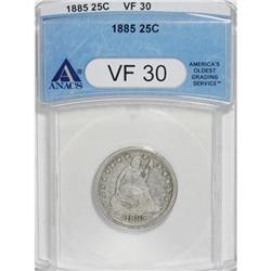 1885 25C VF30 ANACS