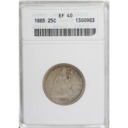 1885 25C XF40 ANACS