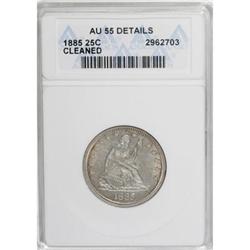 1885 25C AU55 ANACS