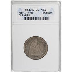 1891-O 25C F12 ANACS
