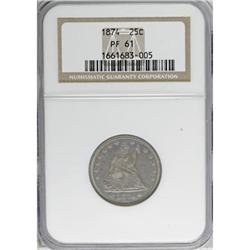 1874 25C Arrows PR61 NGC